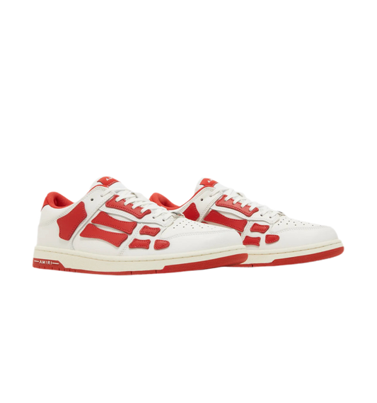 Amiri Skel Top Low 'White Red' Sneakers