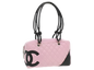 CHANEL Cambon Ligne Shoulder Bag in Pink and Black