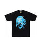 BAPE Flame Ape Head Tee 'Black/Blue'