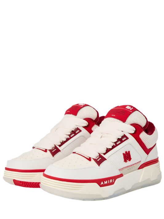 AMIRI MA-1 Low-Top Sneakers - White and Red