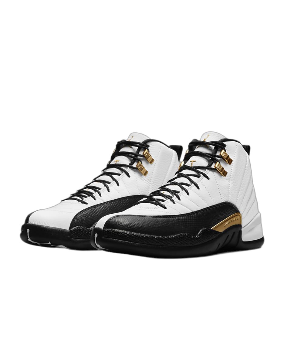 Air Jordan 12 Retro "White/Black/Metallic Gold" sneakers