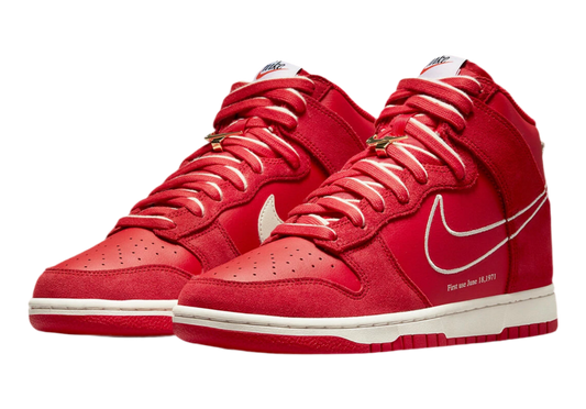 Nike Dunk High First Use "University Red" sneakers