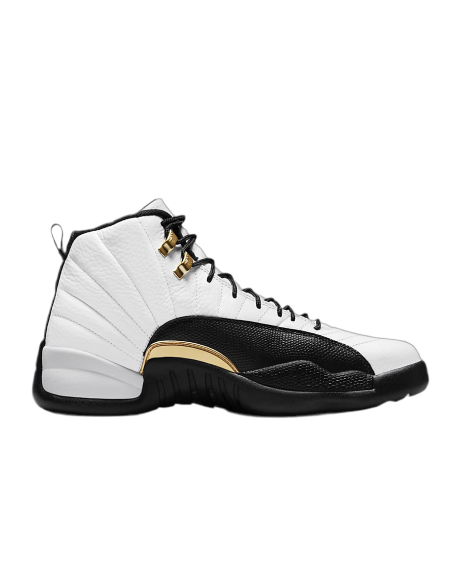Air Jordan 12 Retro "White/Black/Metallic Gold" sneakers