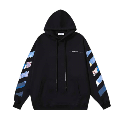 Off-White "Painting Printing Arrow Pattern" hoodie