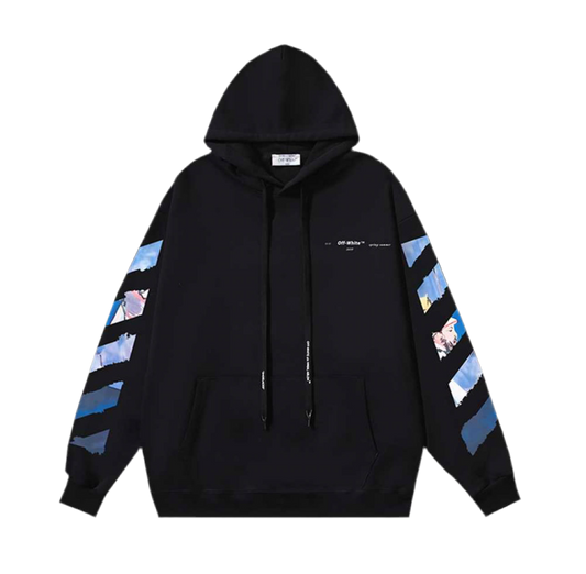 Off-White "Painting Printing Arrow Pattern" hoodie