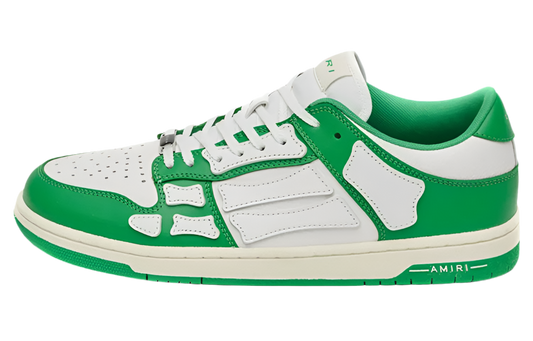 Amiri Skel Top Low 'Green White' Sneakers