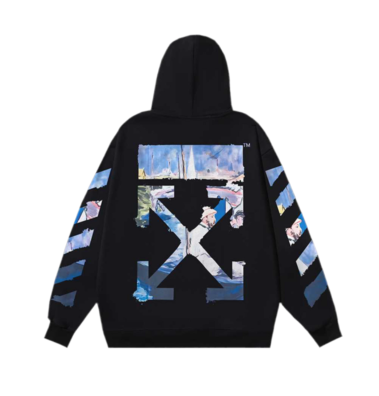 Off-White "Painting Printing Arrow Pattern" hoodie