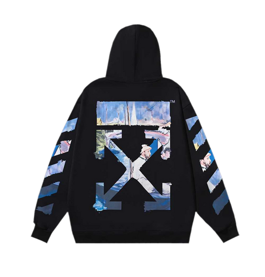 Off-White "Painting Printing Arrow Pattern" hoodie