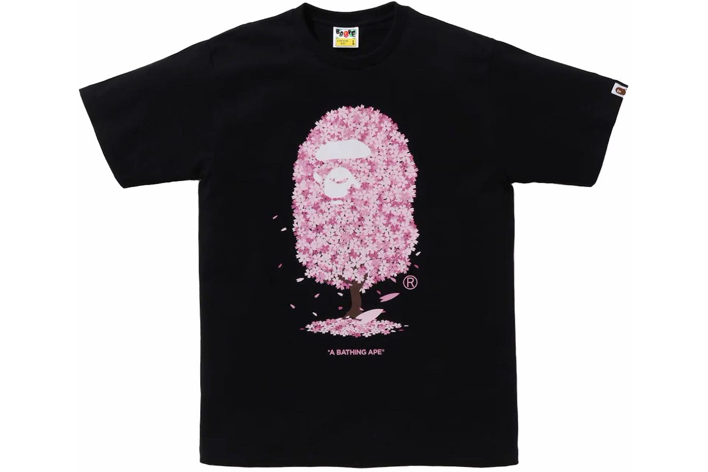 BAPE Sakura Tee Black