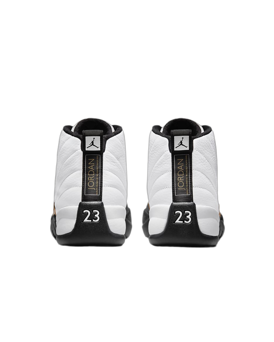 Air Jordan 12 Retro "White/Black/Metallic Gold" sneakers