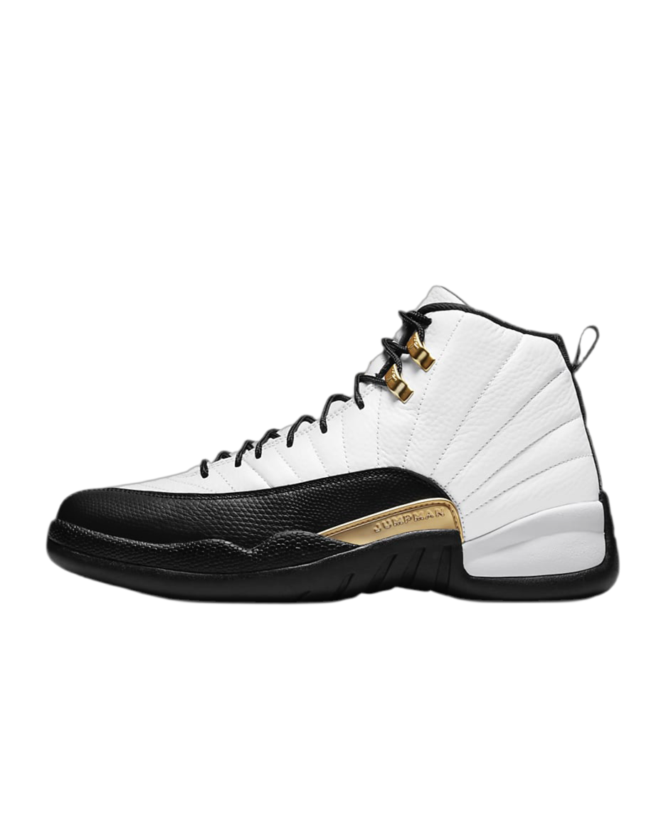 Air Jordan 12 Retro "White/Black/Metallic Gold" sneakers