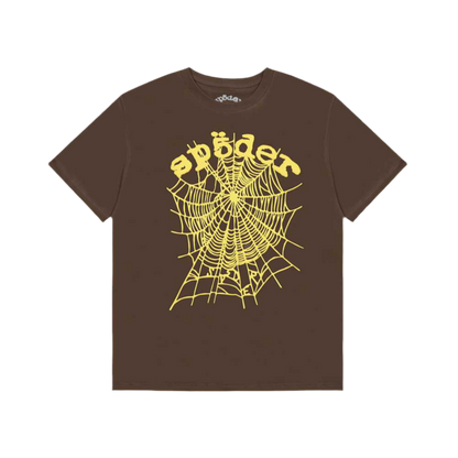 Sp5der OG Web Tee 'Brown'