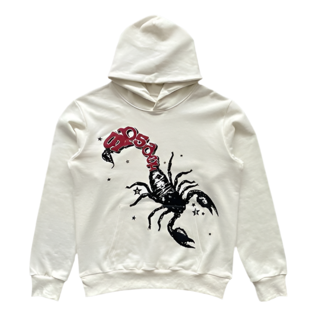 Sp5der x Mariah The Scientist Scorpion Hoodie 'Cream'