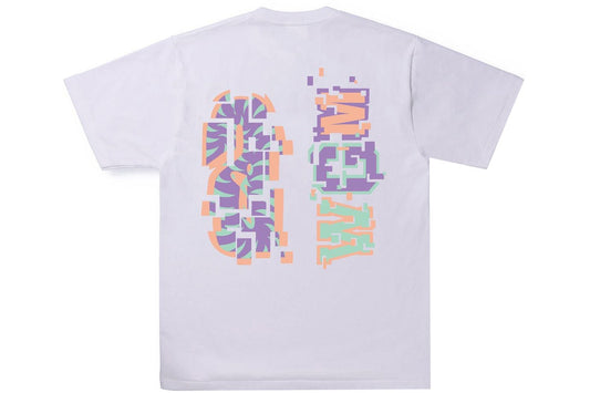 BAPE Digital Shark Tee 'White'