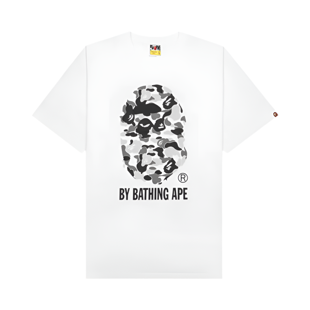BAPE ABC Camo By Bathing Ape Tee 'White/Grey'