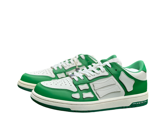 Amiri Skel Top Low 'Green White' Sneakers